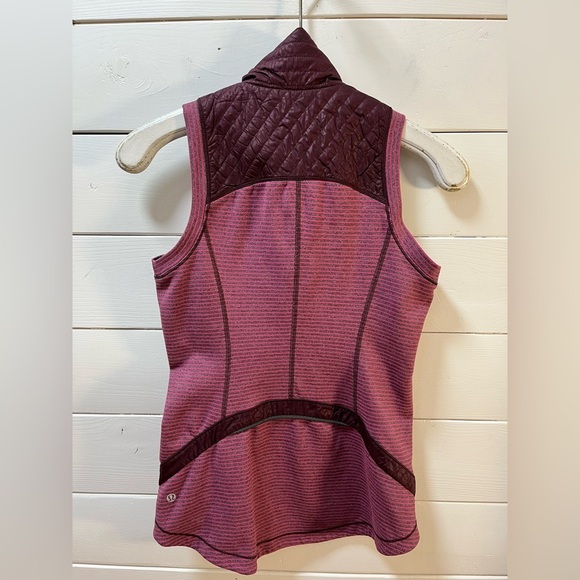 ❣️LULULEMON - Burgundy Rebel Runner Vest - Size 6 - Picture 4 of 10